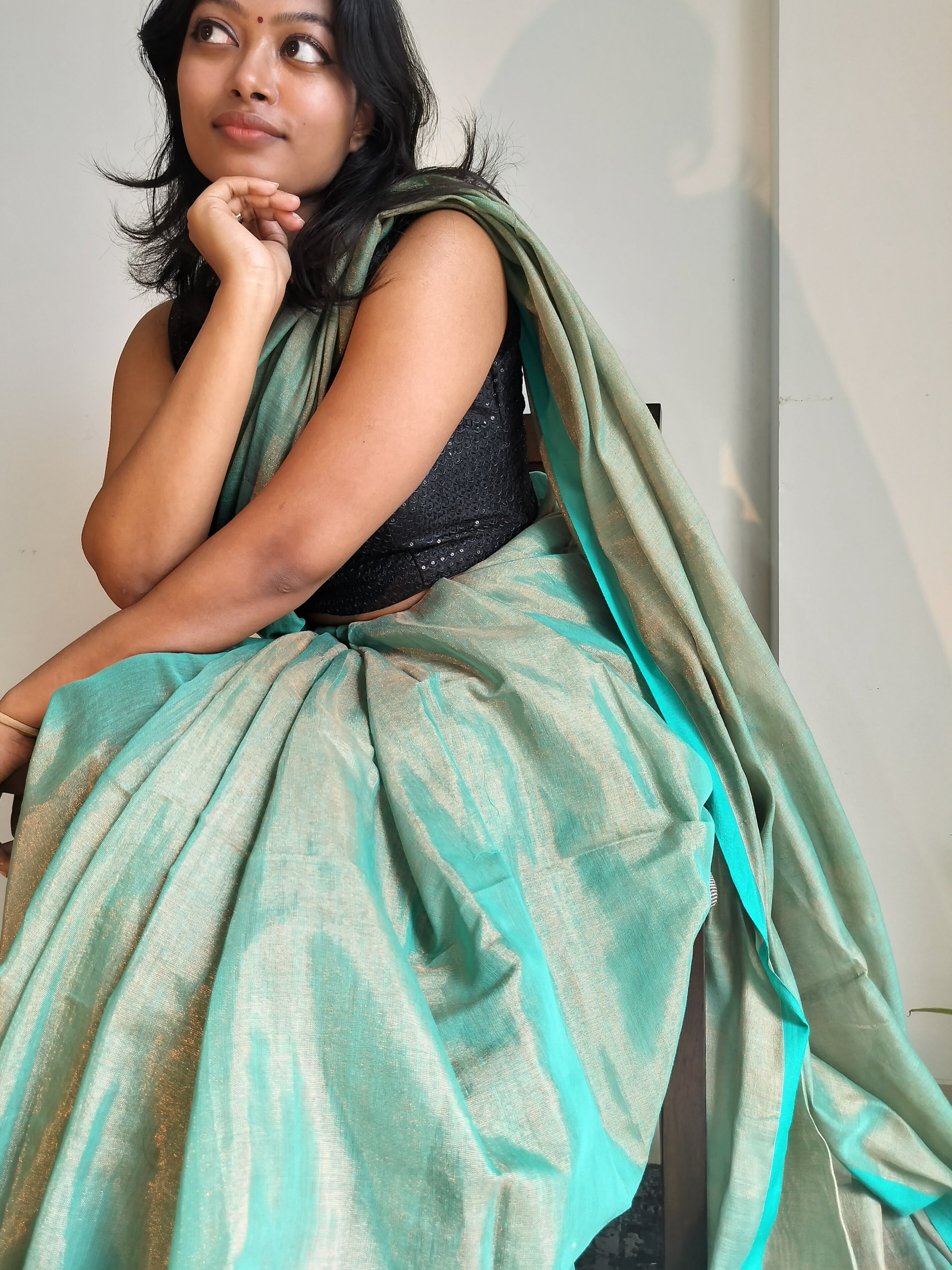 Tissue silk: Turquoise