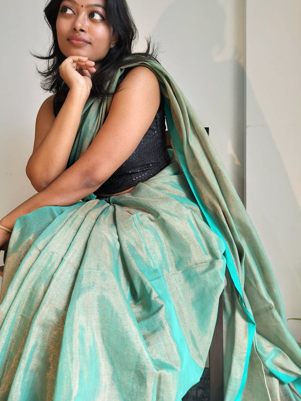 Tissue silk: Turquoise