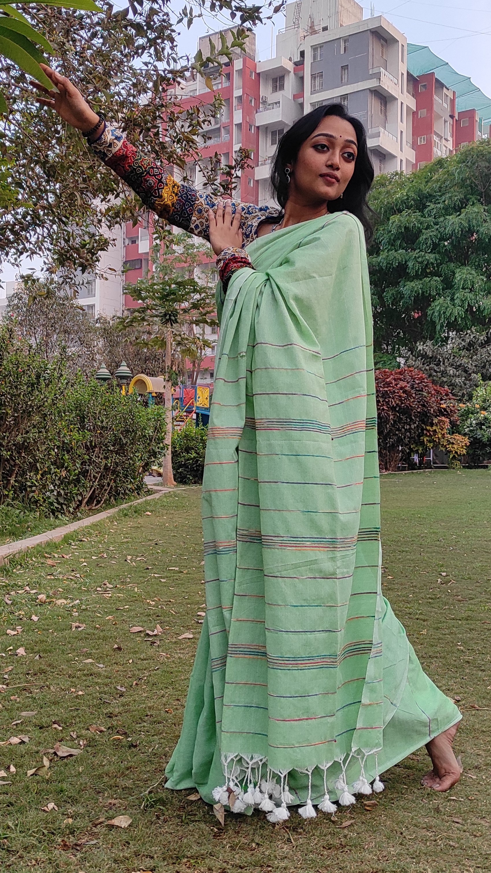 Khesh cotton: Mint green