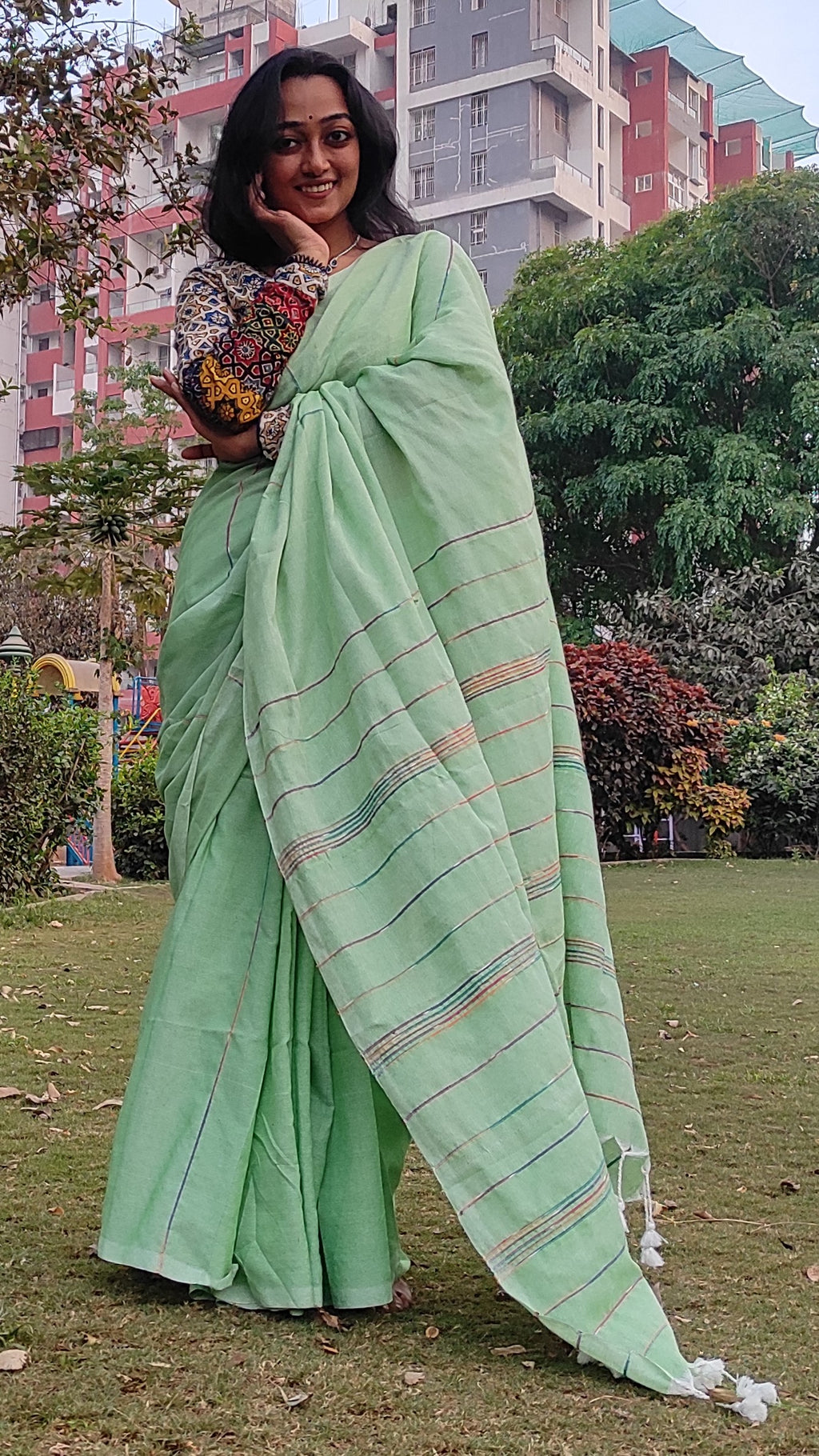 Khesh cotton: Mint green