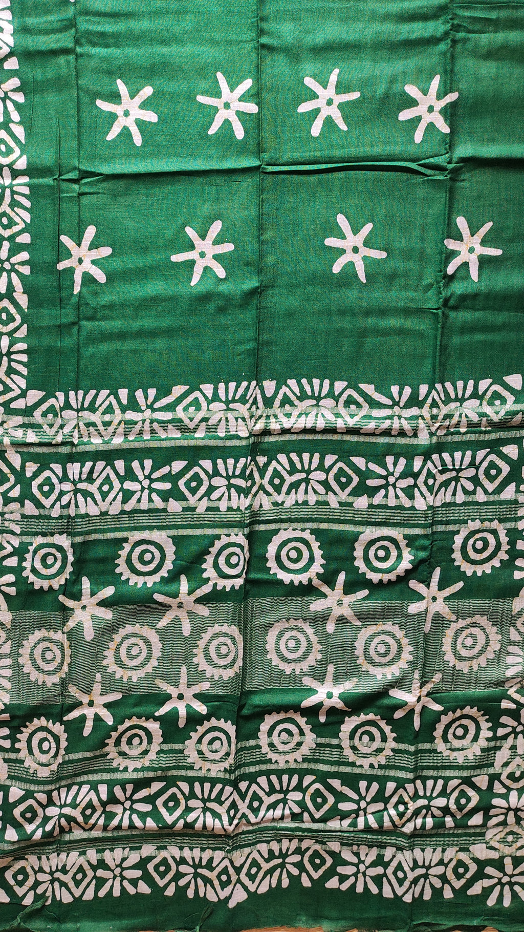 Linen Batik: dark green