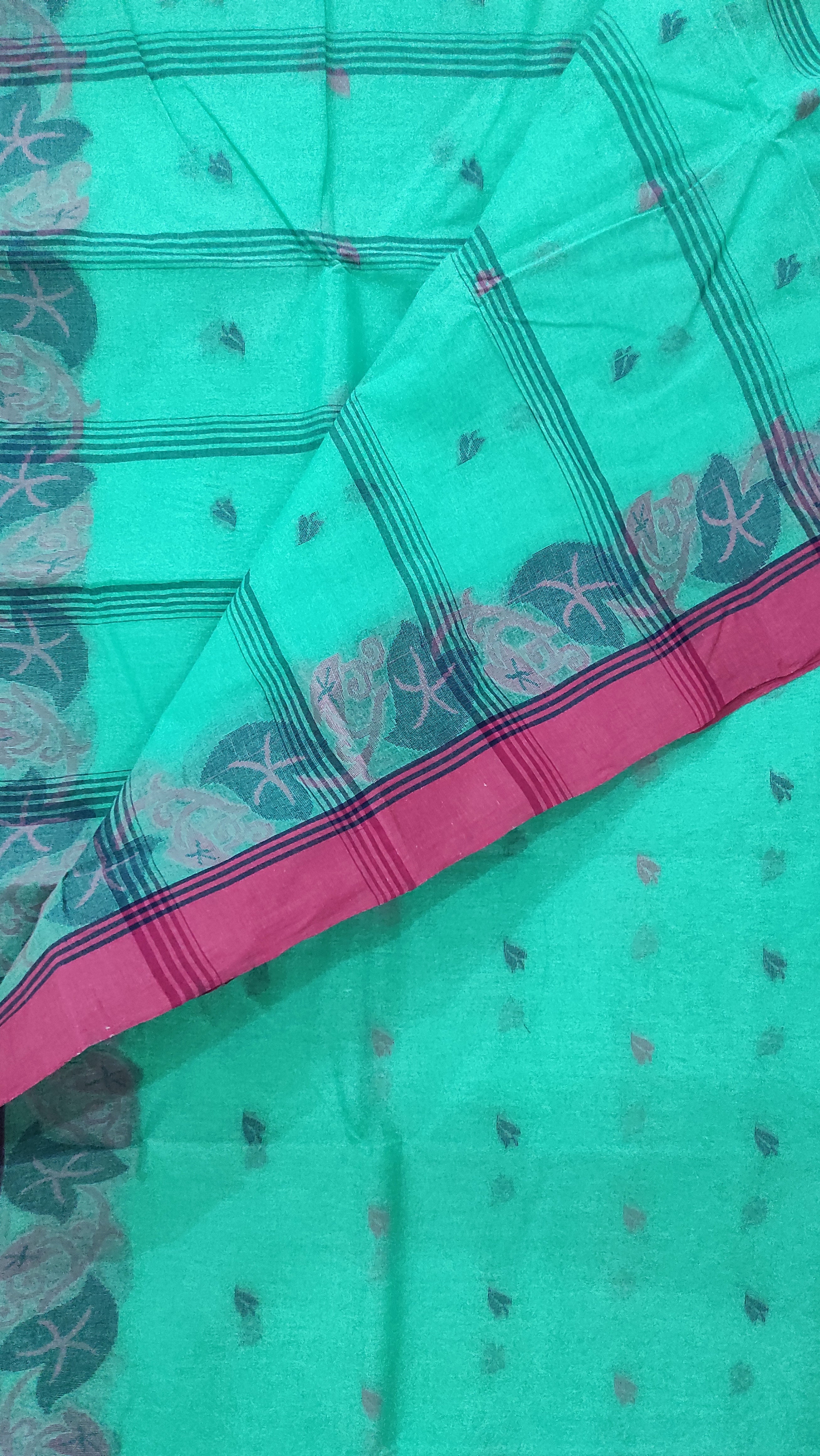 Tangail cotton: Turquoise