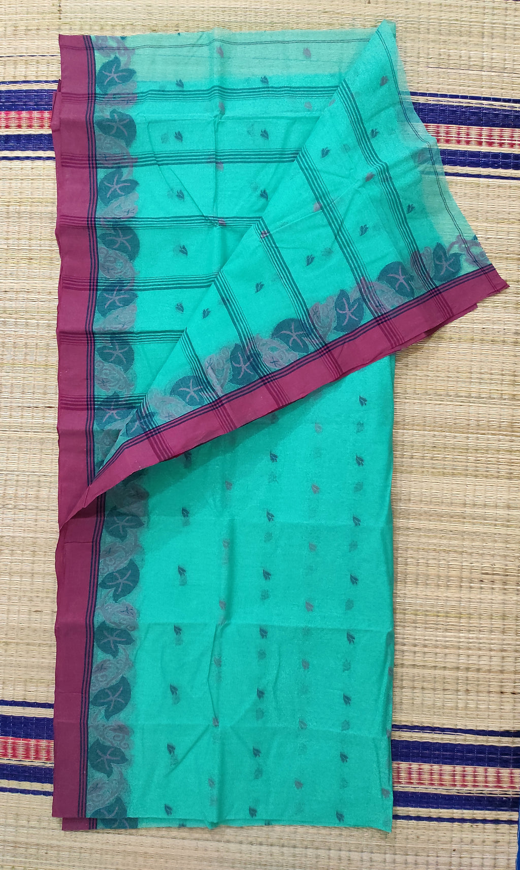 Tangail cotton: Turquoise