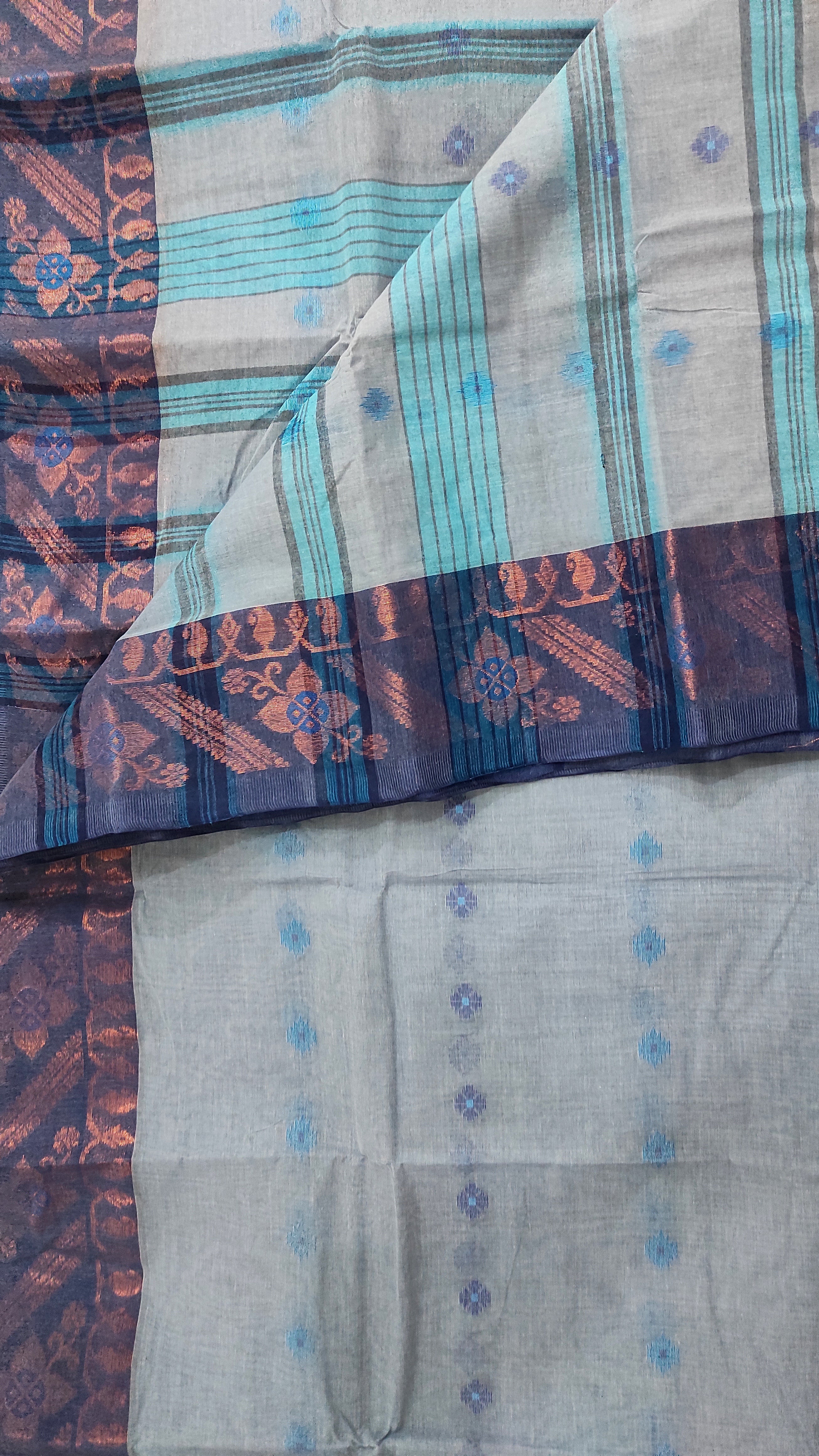 Tangail cotton: Blueish-grey