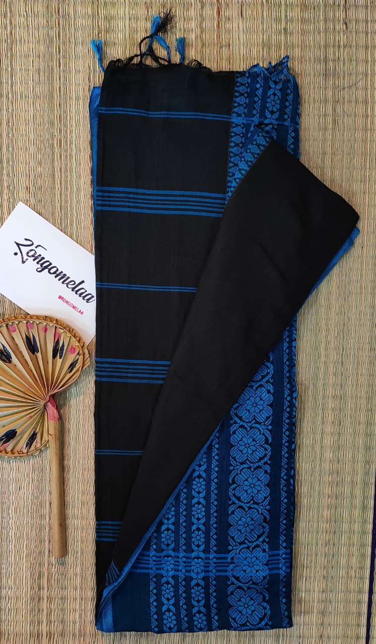 Benganpuri cotton: Black and blue